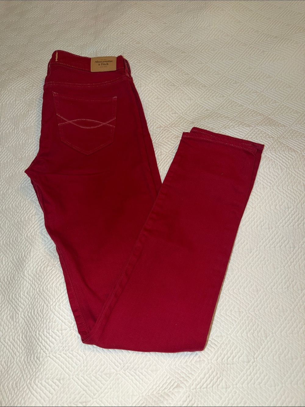 ♥️Red Abercrombie Jeans Size 2